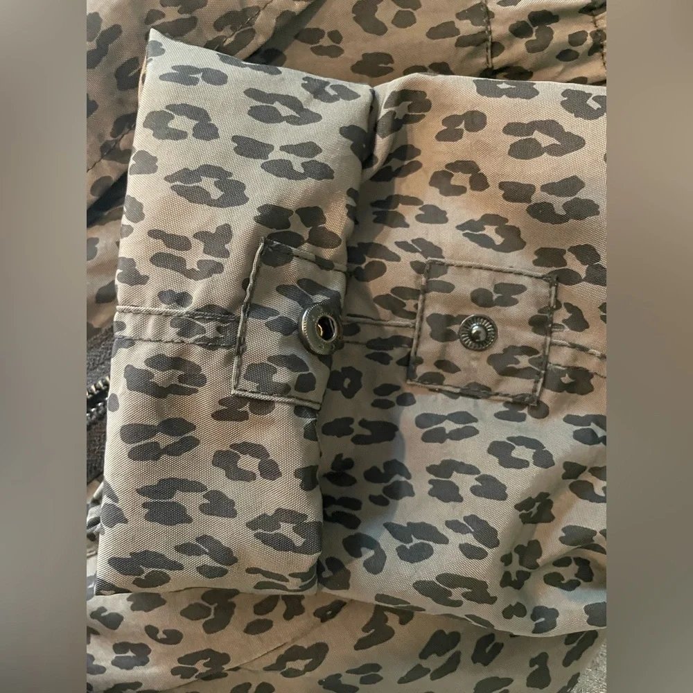 Tart Collections Leopard Print Utility Rain Jacket